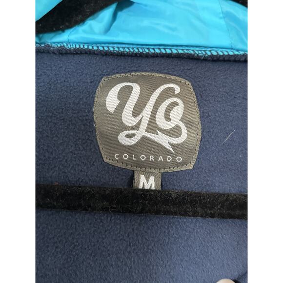 YO Colorado Retro Rainbow Stripe Hooded Jacket WM | Fleece Lined Softshell | NWT - Picture 3 of 11